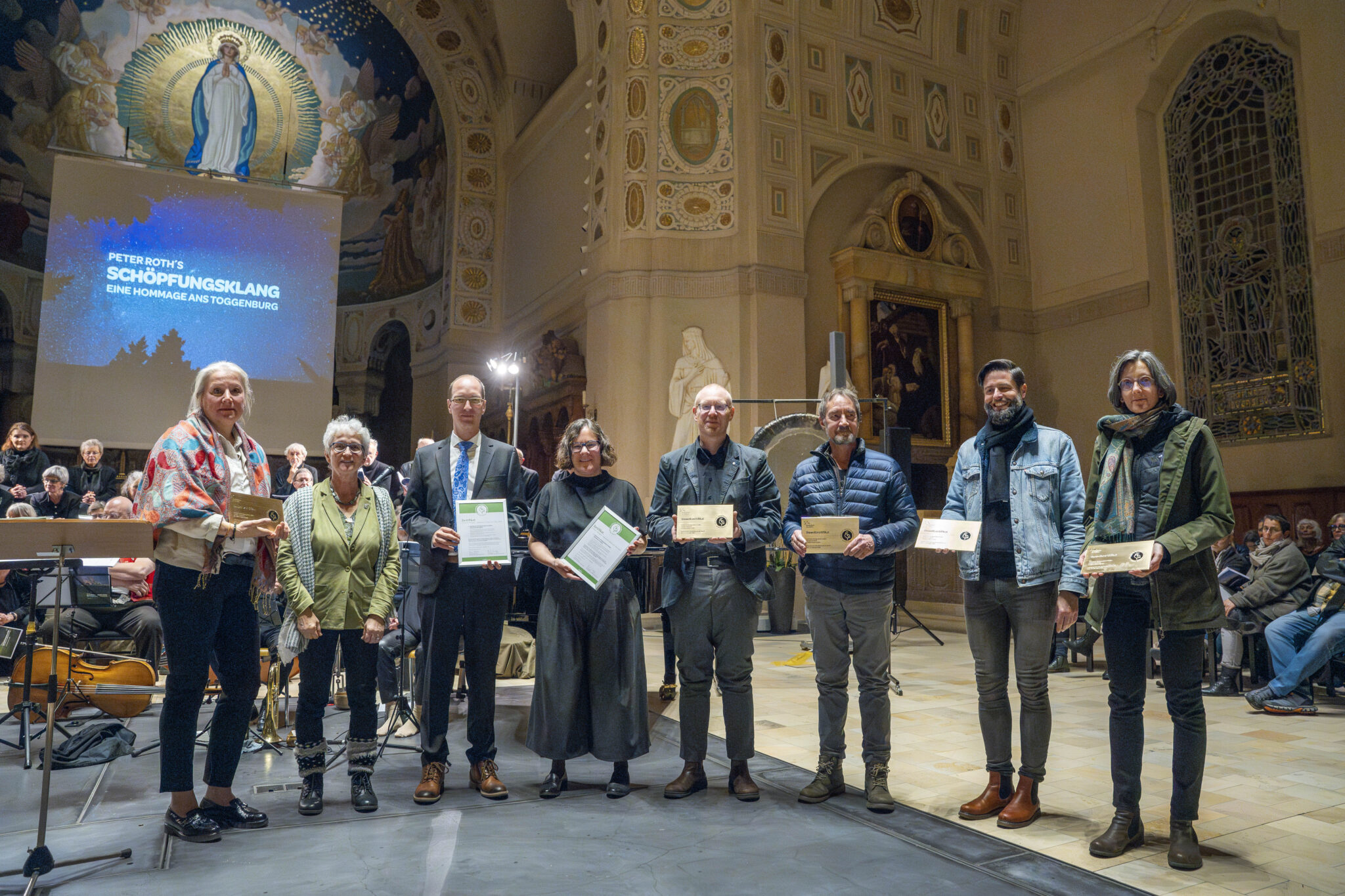 23.11.2024; St. Gallen;  Zertifizierungsfeier Grüner Güggel mit Konzert Schöpfungsklang in der Katholischen Kirche St. Maria Neudorf @Urs Bucher/ubupix.com